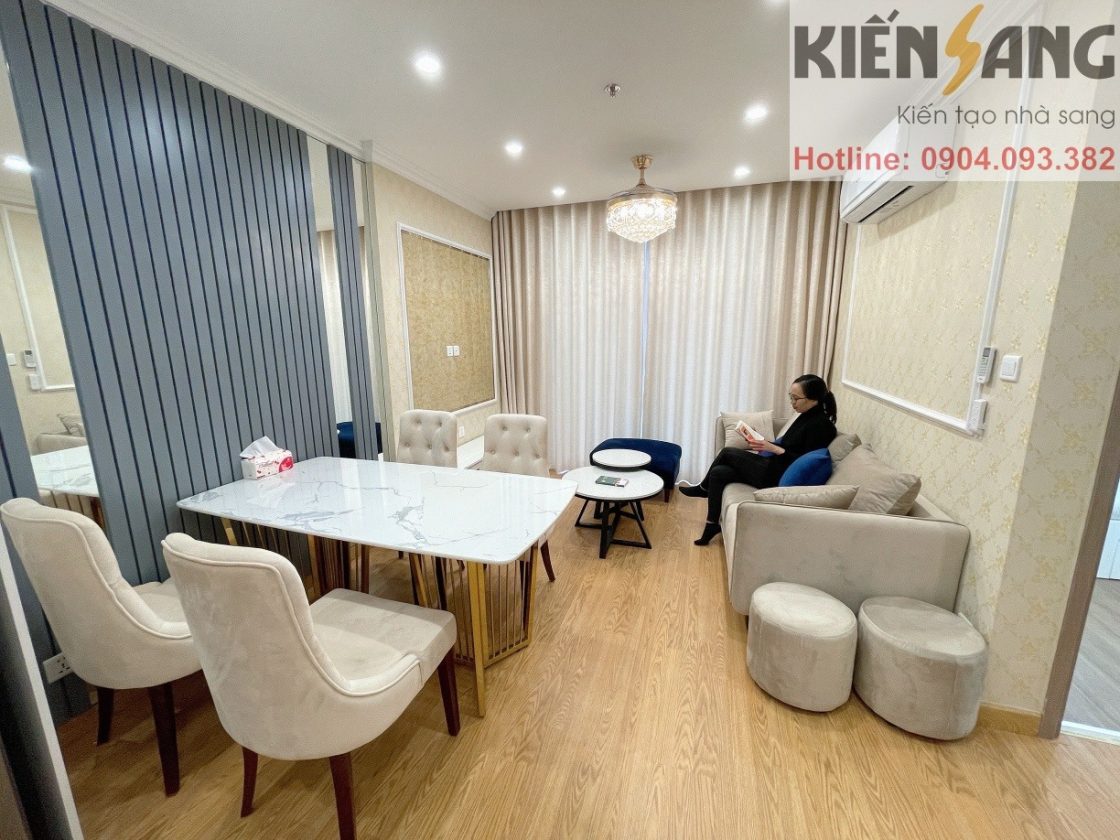 Hoàn thiện thi công nội thất căn hộ KĐT Vinhomes Smartcity (Anh Nam)