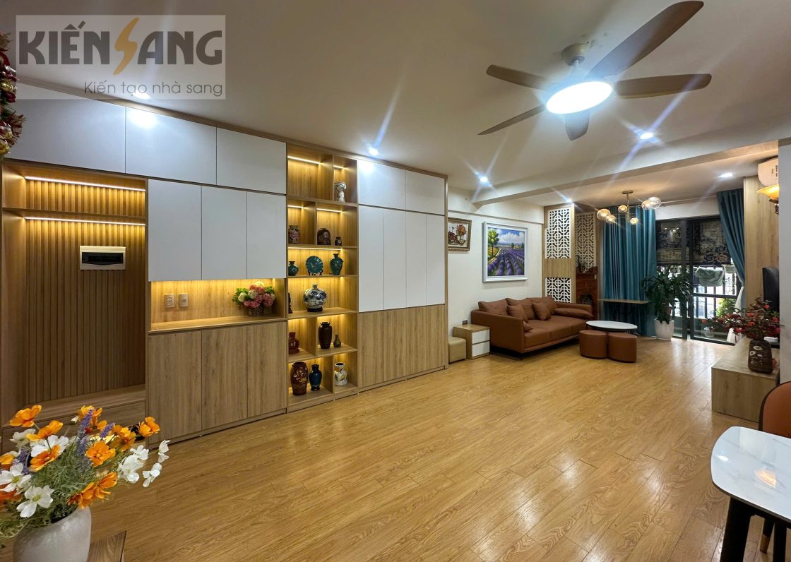 Thi công nội thất căn hộ D2 – CT02 – KĐT Linh Đàm
