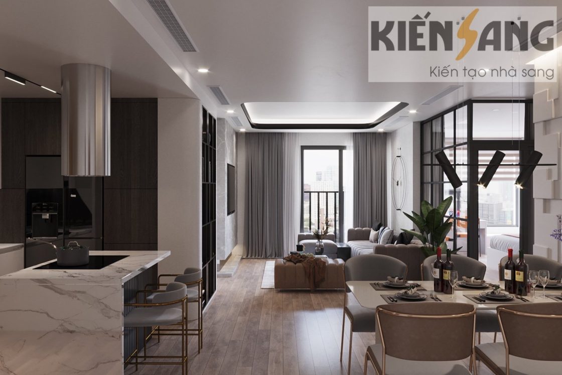 Thiết kế nội thất căn hộ 3pn2vs Tòa Park1 – KĐT TimesCity