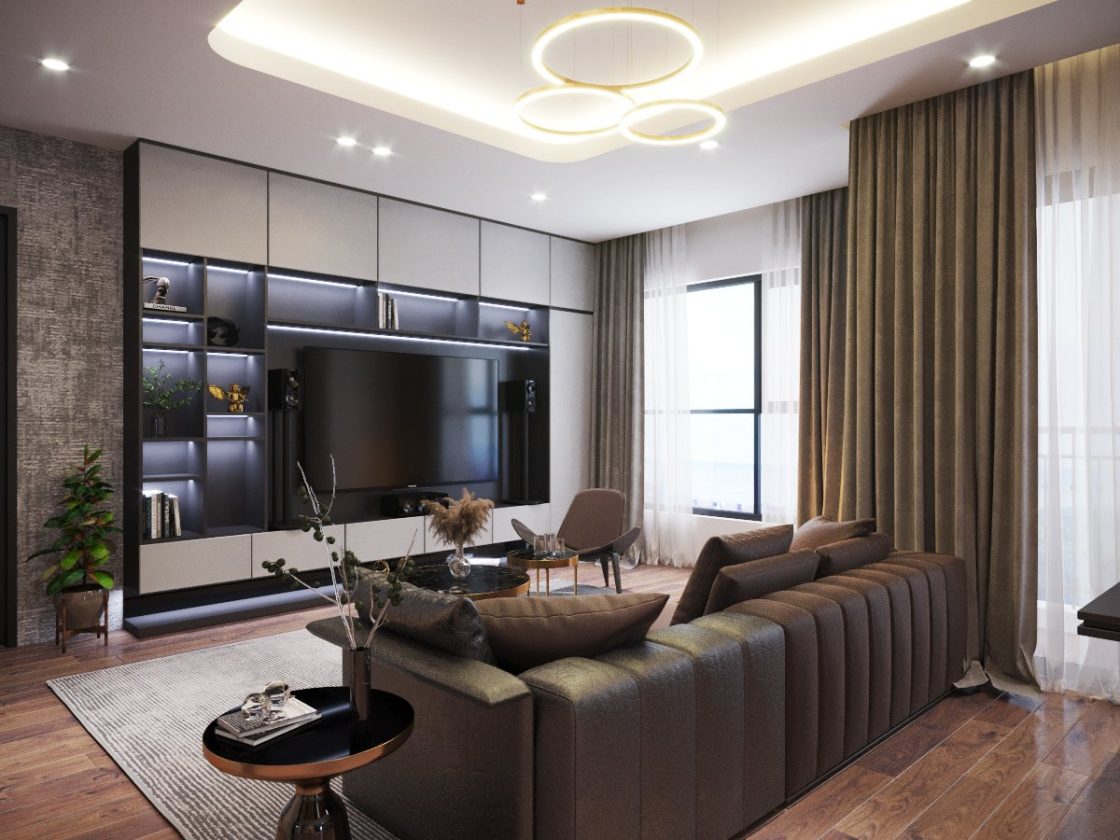Thiết kế nội thất đập thông 2 căn hộ I5 xx05+xx06 – KĐT Vinhomes SmartCity