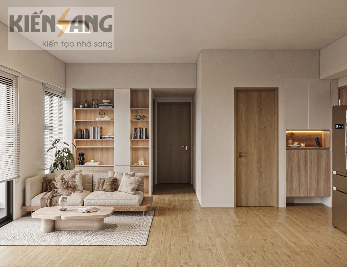 Thiết kế căn hộ 2pn-1wc tòa Sky3 Aquabay – KĐT Ecopark