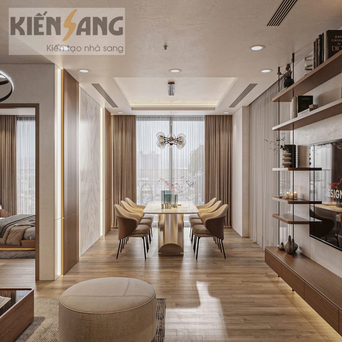 Thiết kế nội thất căn hộ trục xx11 tòa Skyforest 2 – KĐT Ecopark