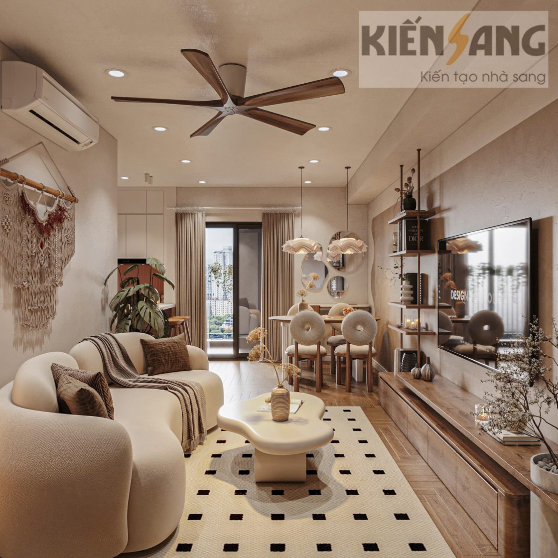 Thiết kế nội thất căn hộ xx08 Tòa B – Intracom Riverside Đông Anh