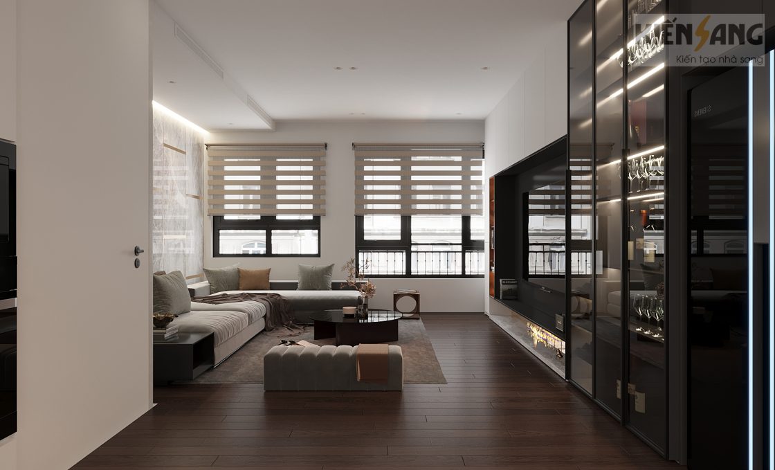 Thiết kế nội thất nhà phố 1C Thung Lũng Mùa Xuân – KĐT Ecopark