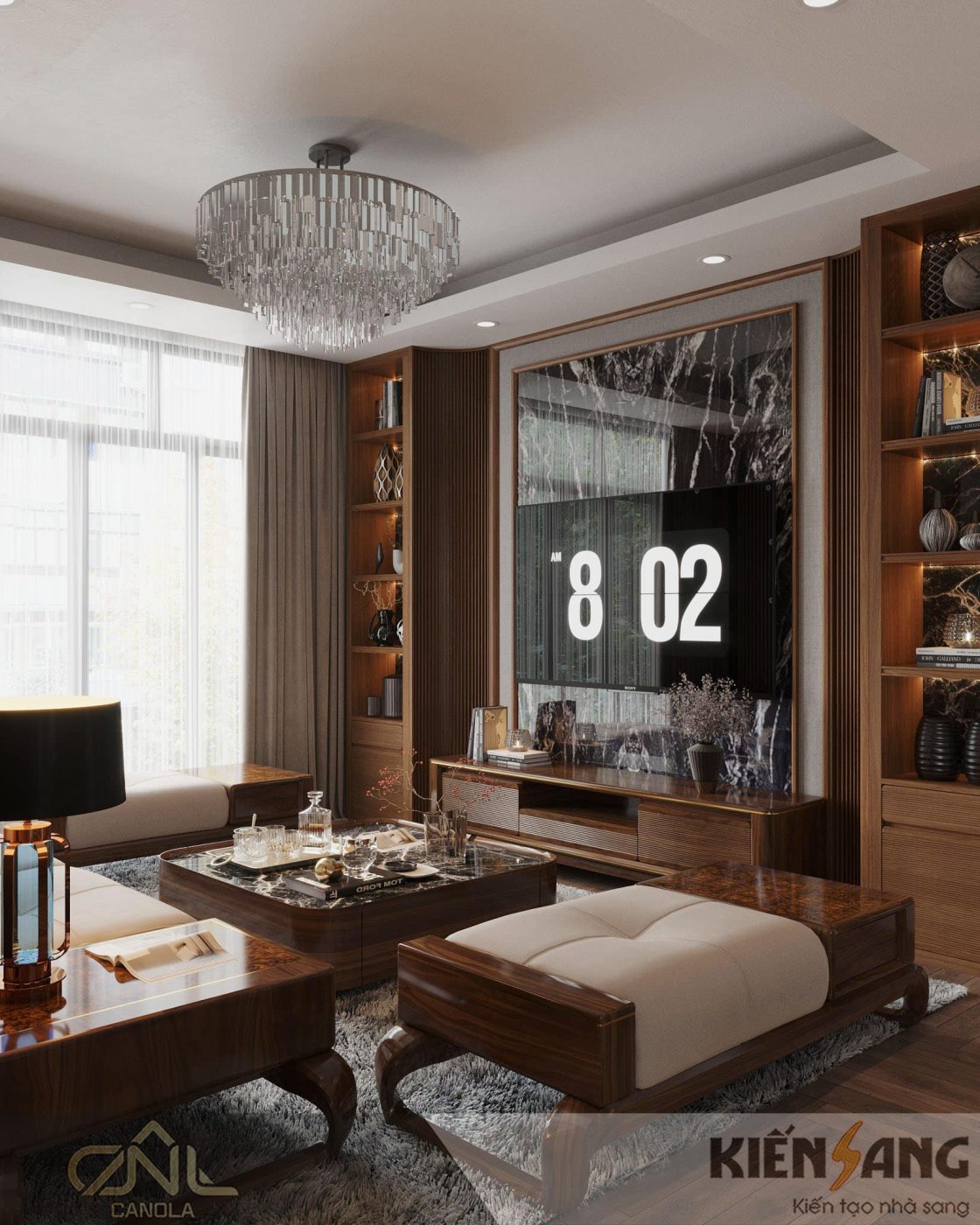 Thiết kế nội thất biệt thự Chị Mai – KĐT VinhomeSmart CiTy