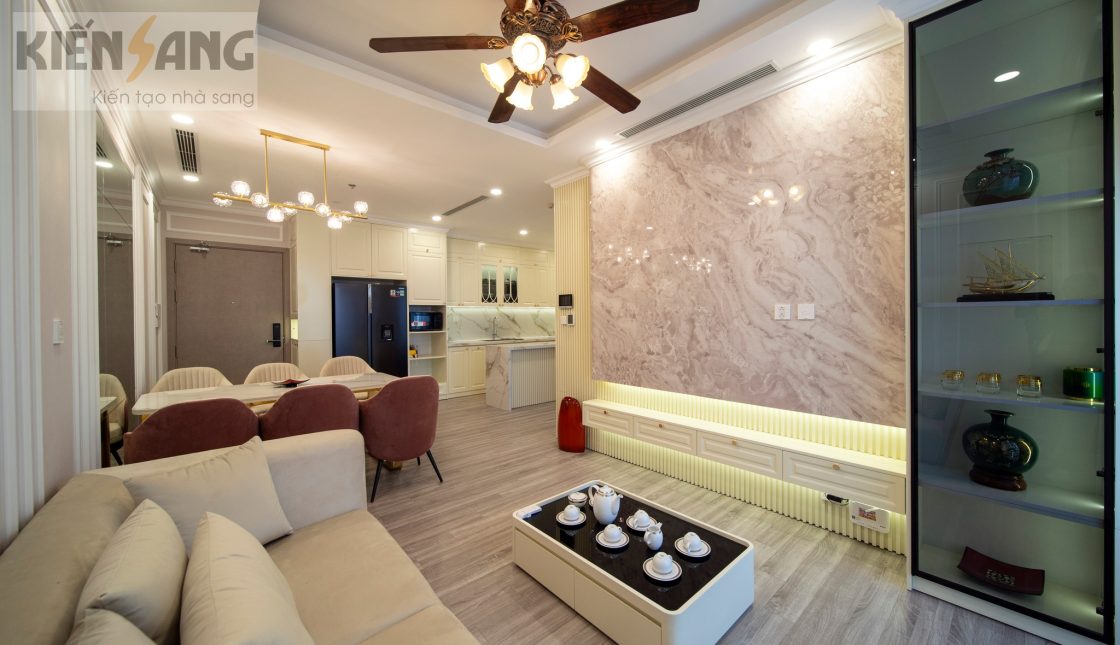 Hoàn thiện thi công nội thất căn hộ 3PN2VS Tòa SF2- KĐT Ecopark