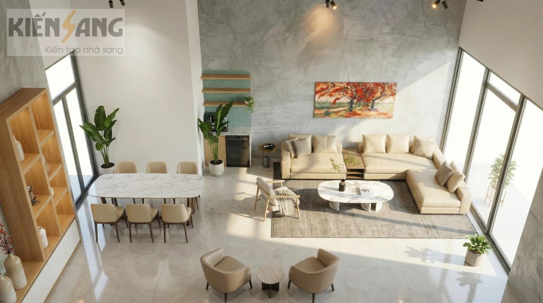 Thiết kế nội thất văn phòng shophouse – SP Oasis – KĐT Ecoaprk