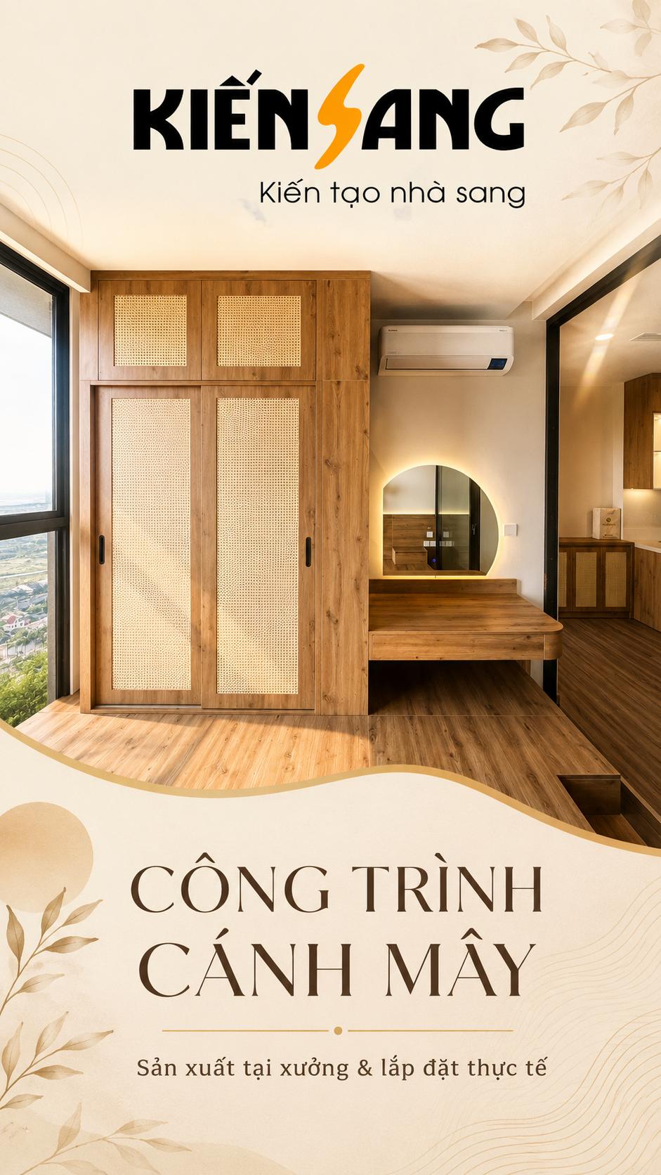 Quy trình làm tủ cánh mây tại Kiến Sang