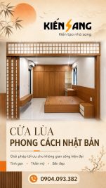 CỬA LÙA PHONG CÁCH NHẬT BẢN | THI CÔNG THỰC TẾ TẠI ĐÔNG ANH – HÀ NỘI