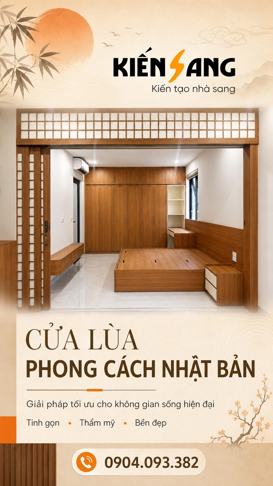 CỬA LÙA PHONG CÁCH NHẬT BẢN | THI CÔNG THỰC TẾ TẠI ĐÔNG ANH – HÀ NỘI