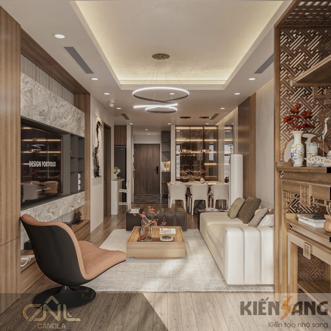 Thiết kế nội thất căn hộ Green Diamond