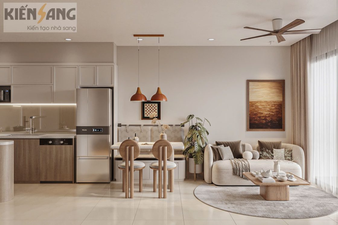 Thiết kế nội thất căn hộ 08a01 Tòa S2-10 KĐT Vinhomes Ocean Park