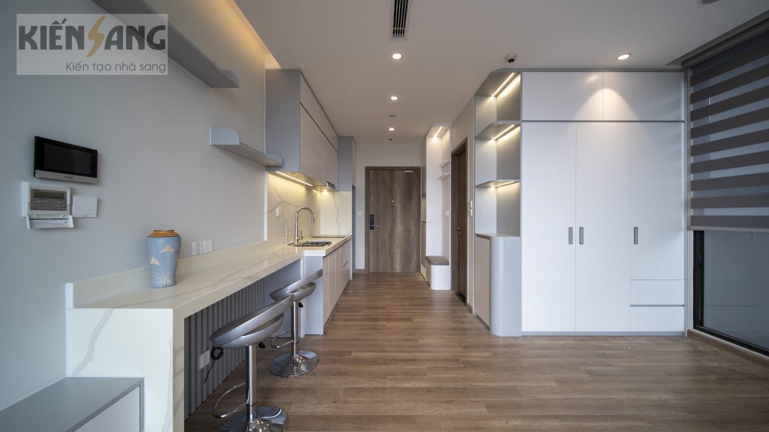 Hoàn thiện nội thất căn hộ Studio trục xx18a Tòa Landmark 1 – KĐT Ecopark